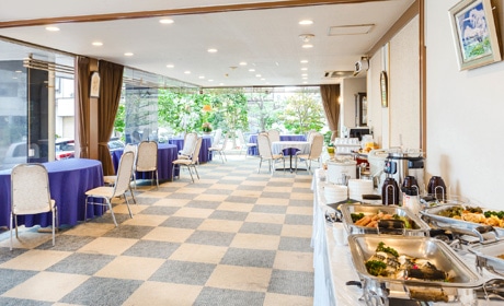 写真:朝食会場